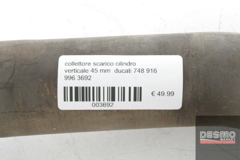 collettore scarico cilindro verticale 45 mm  ducati 748 916 996 3692