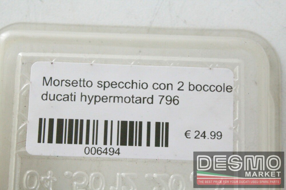 Morsetto specchio con 2 boccole ducati hypermotard 796