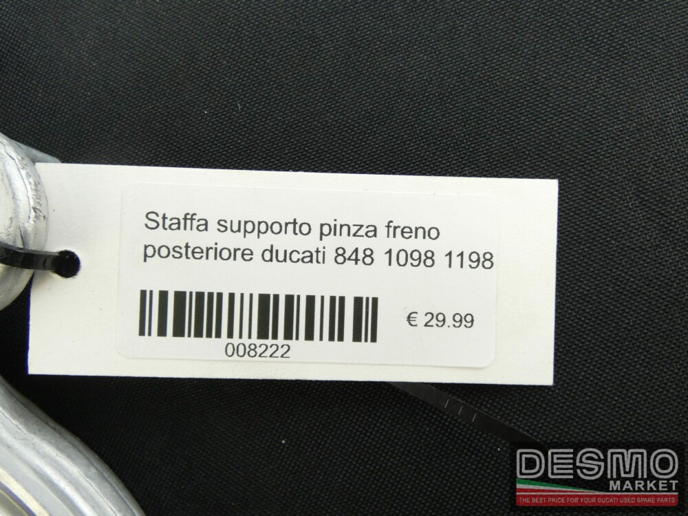 Staffa supporto pinza freno posteriore ducati 848 1098 1198