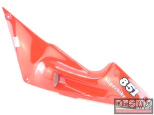 Carena sella biposto fianchetto sinistro rosso ducati 851