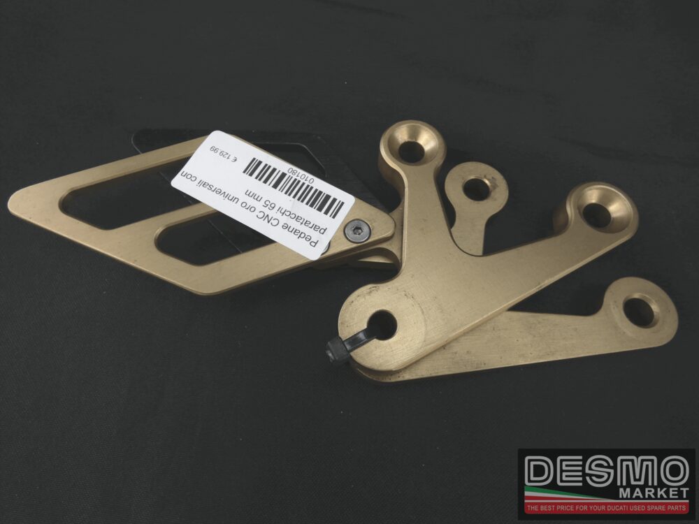 Universal gold CNC footpeg 65 mm