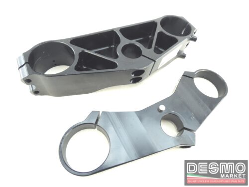 Piastre CNC nere pacco largo 52 56 mm adattabili Ducati 748 916 1098