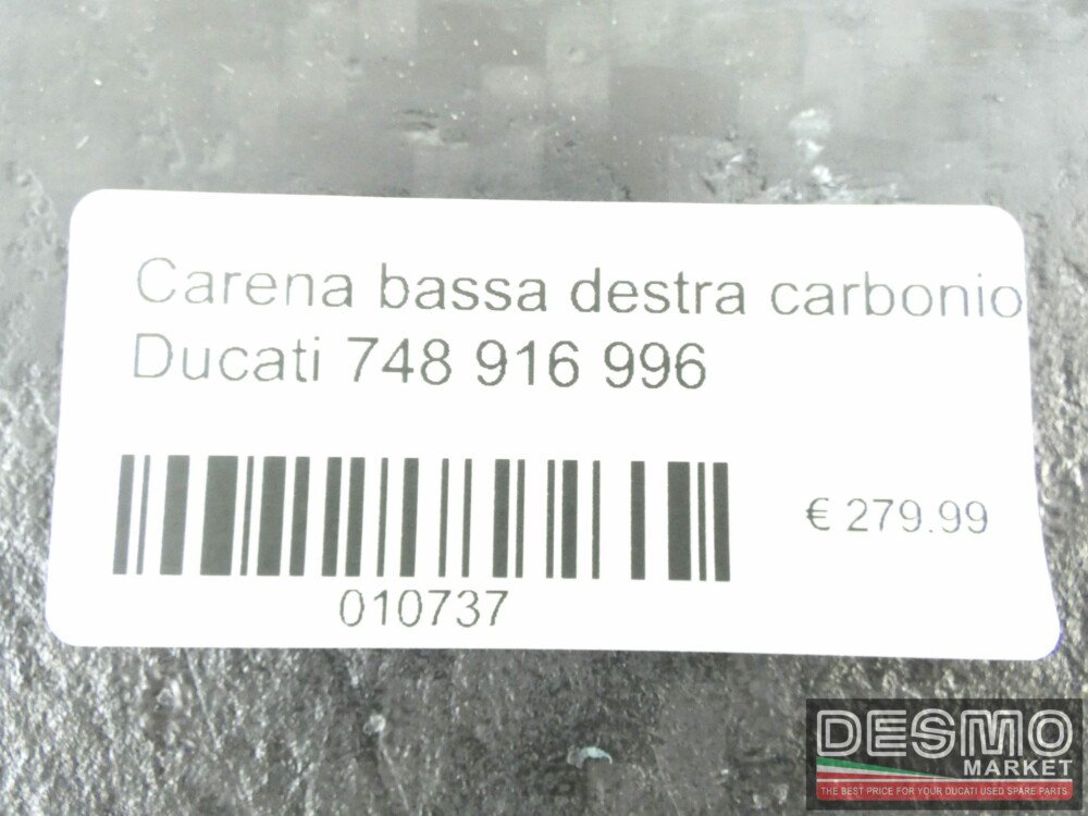 Carena bassa destra carbonio Ducati 748 916 996