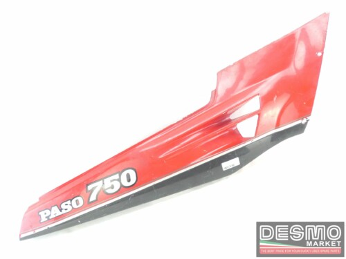 Carena fianchetto laterale sottosella destro rosso grigio Ducati Paso