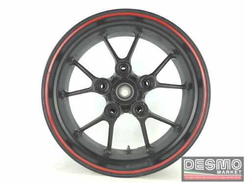 Cerchio posteriore 10 razze nero Ducati 749