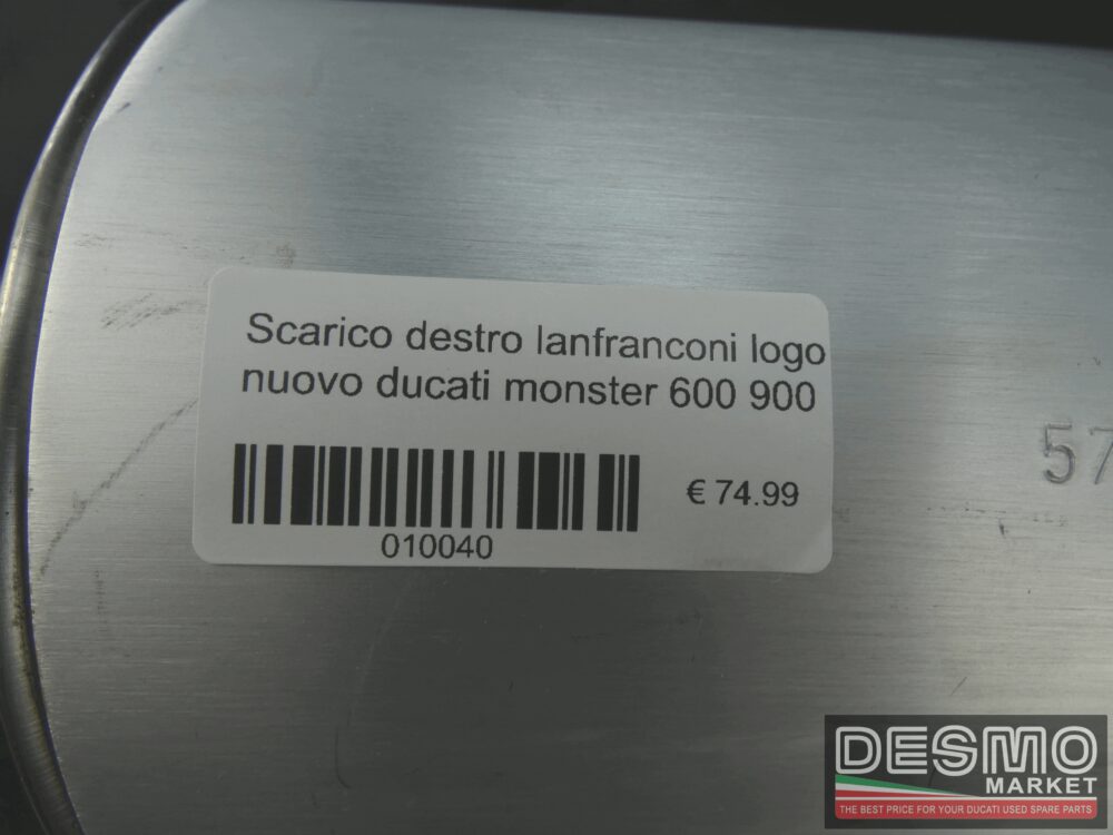 Scarico sinistro lanfranconi logo nuovo ducati monster 600 900