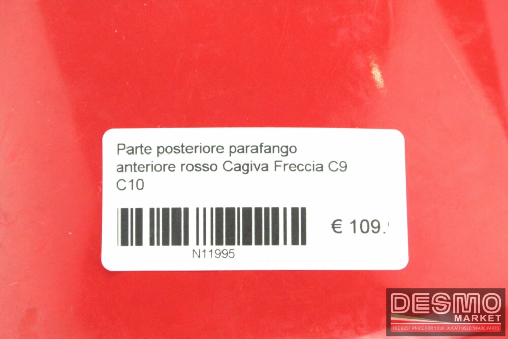 Parte posteriore parafango anteriore rosso Cagiva Freccia C9 C10