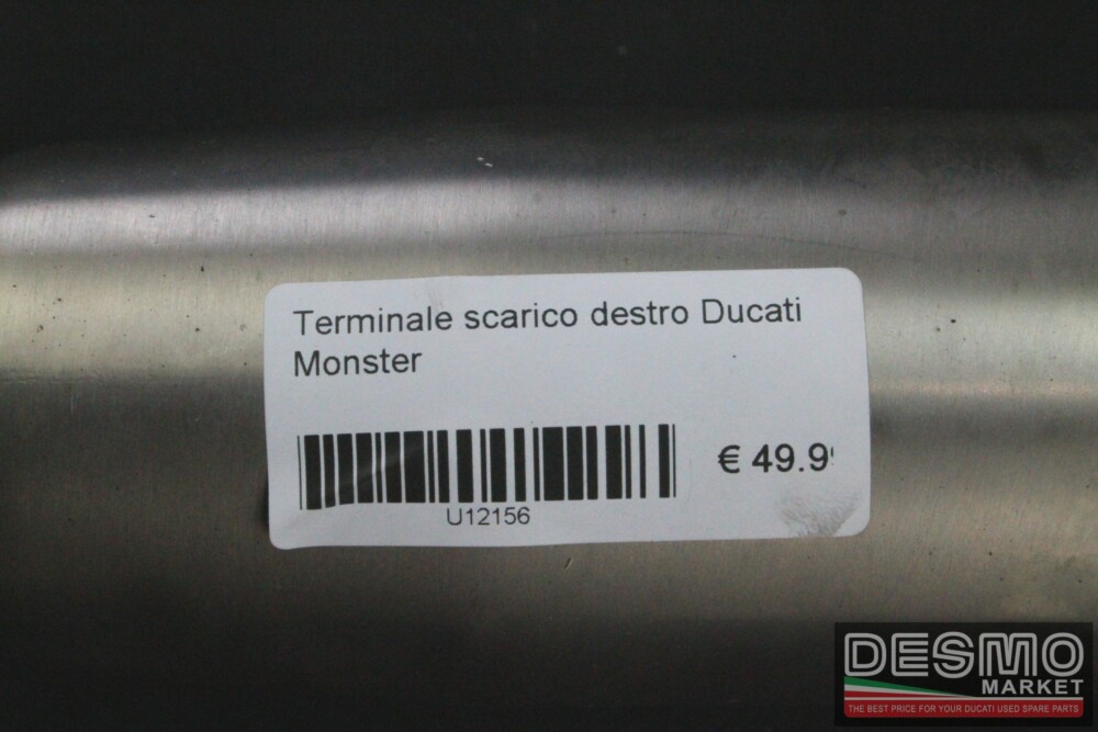 Silenziatore terminale scarico destro Ducati Monster