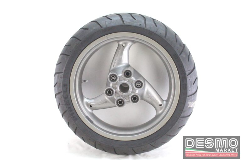 Cerchio ruota posteriore 3 razze grigio 17 x 4.5 Ducati Monster 620 750