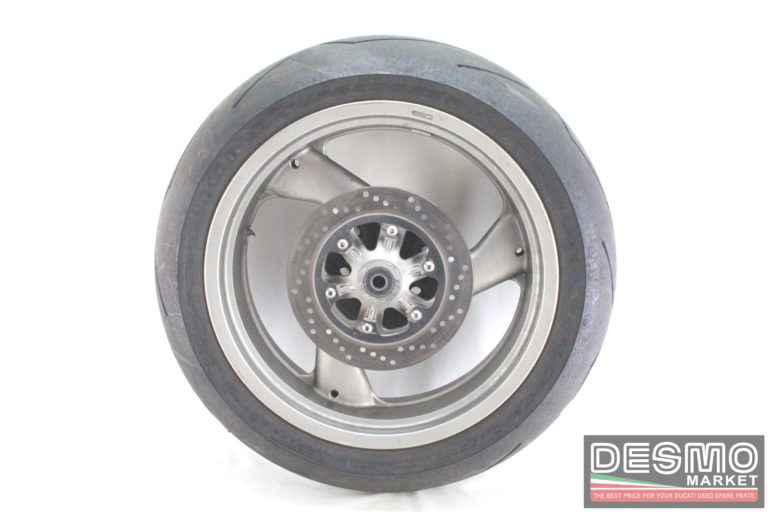 Cerchio ruota posteriore grigio 3 razze 17×5.5 Ducati Monster 900 SS 900