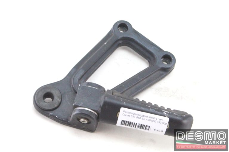 Pedana passeggero sinistra nero Ducati 851 888 SS 400 600 750 900