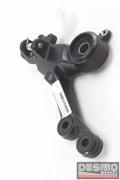 Piastra supporto pedana destra nera pilota Ducati Monster s2r s4r s4rs