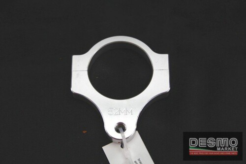 braccialetto supporto ammortizzatore sterzo laterale ergal cnc 52 mm