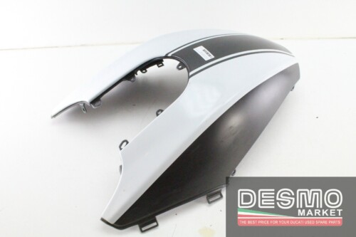 Cover serbatoio carbonio fascia bianca Ducati Diavel