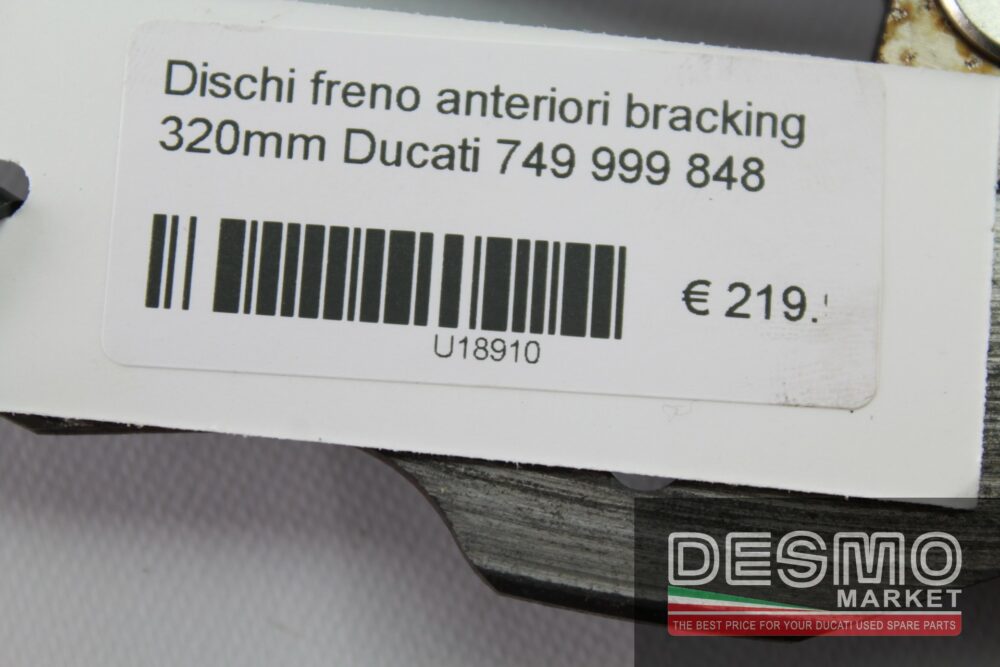 Dischi freno anteriori Bracking 320mm Ducati 749 999 848