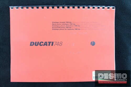 catalogo ricambi ufficiale Ducati 748 biposto anno 2001