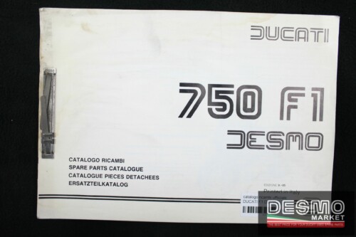 catalogo ricambi ufficiale DUCATI F1 DESMO