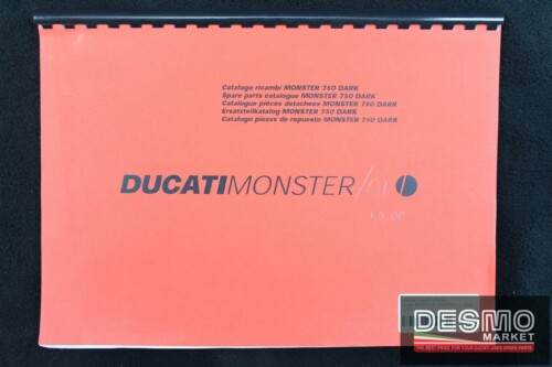 catalogo ricambi ufficiale Ducati MONSTER 750 DARK I.E. anno 2000