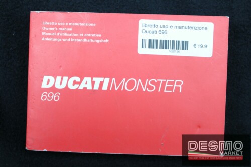 libretto uso e manutenzione Ducati 696