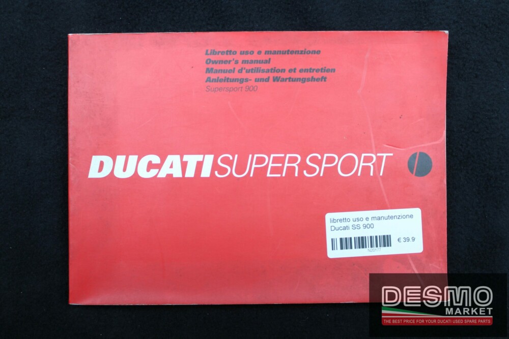 libretto uso e manutenzione Ducati SS 900