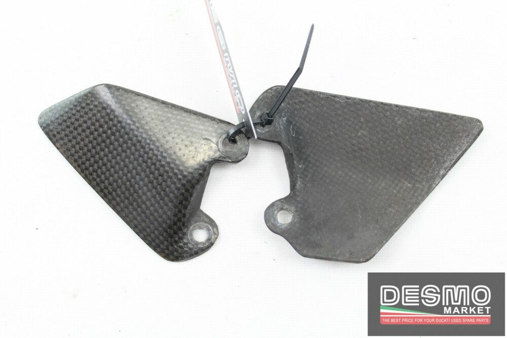 Paratacchi pilota carbonio Ducati 748 916 996 998 trasparente rifatto