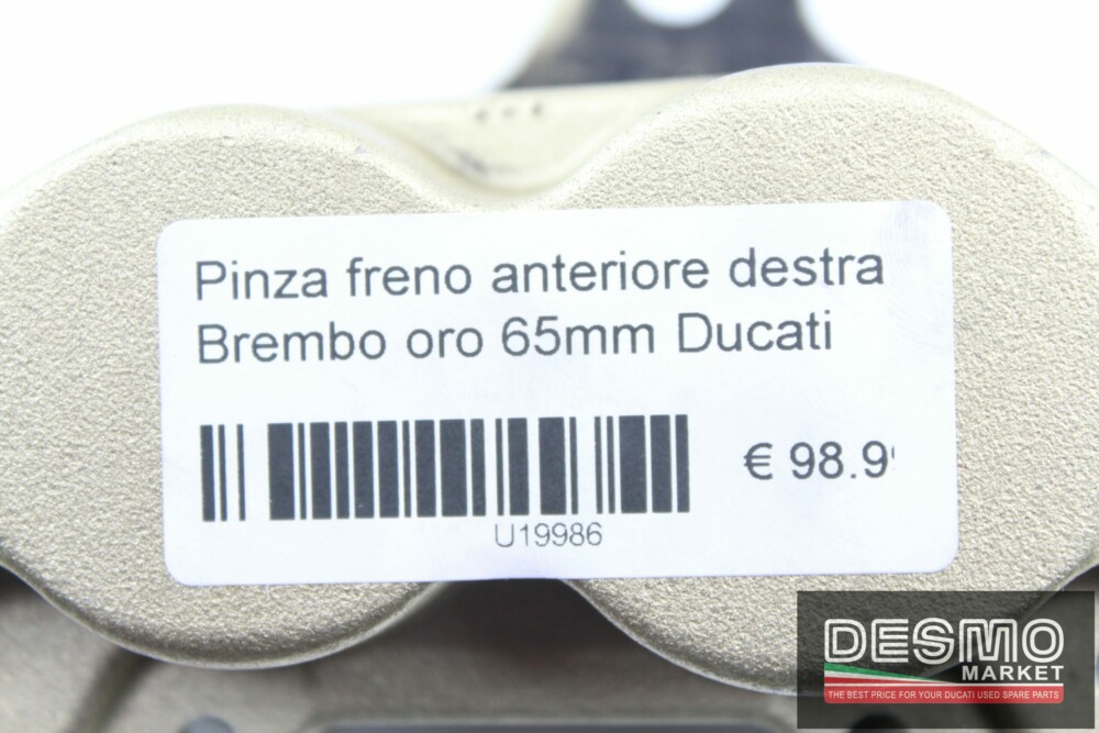 Pinza freno anteriore destra Brembo oro 65mm Ducati