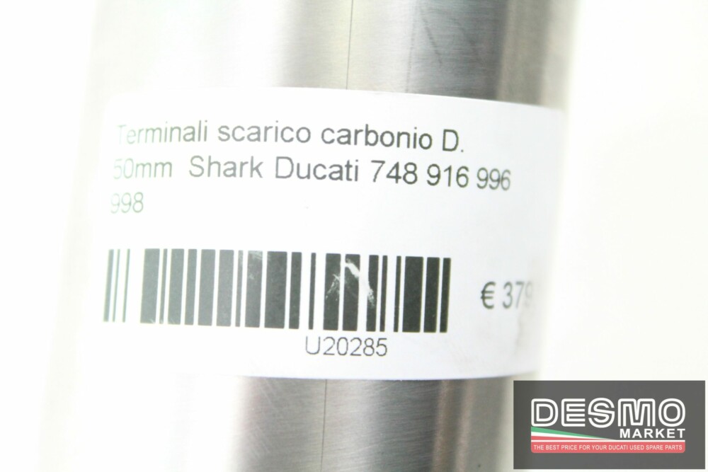 Terminali scarico carbonio D. 50mm  Shark Ducati 748 916 996 998