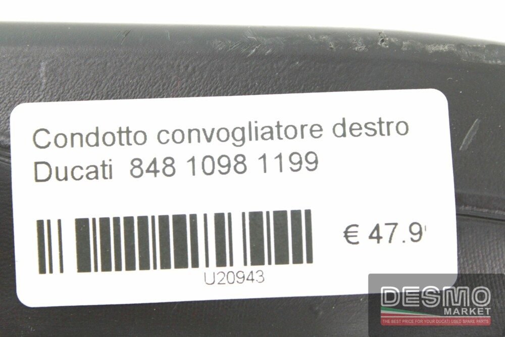 Condotto convogliatore destro Ducati  848 1098 1198