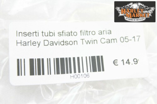 Inserti tubi sfiato filtro aria Harley Davidson Twin Cam 05-17