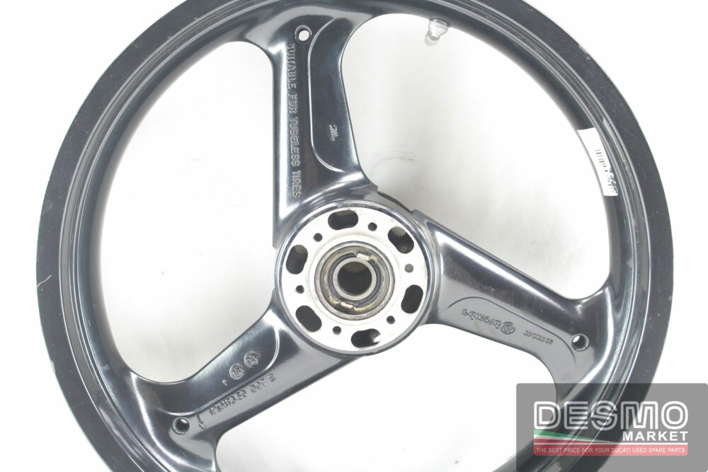 Cerchio anteriore nero tre razze Ducati 748 916 996 998