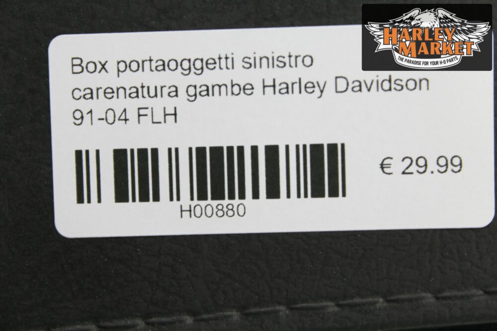 Box portaoggetti sinistro carenatura gambe Harley Davidson 91-04 FLH