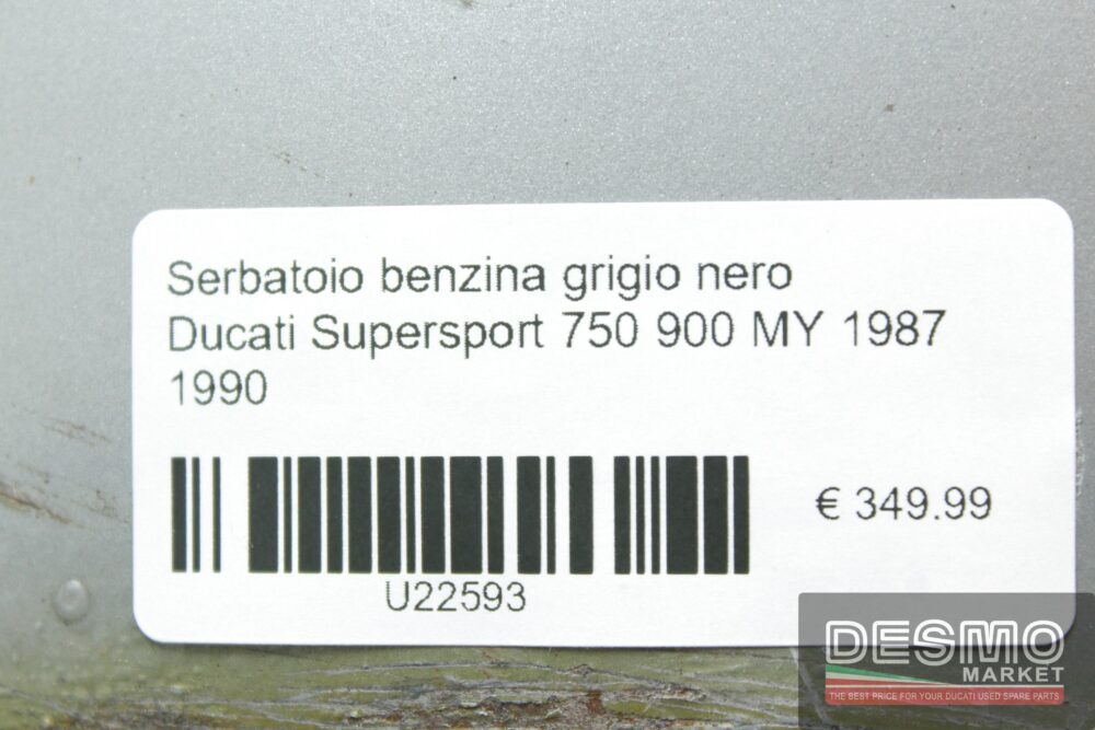 Serbatoio benzina grigio nero Ducati Supersport 750 900 MY 1987 1990