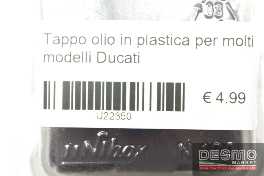 Tappo olio in plastica per molti modelli Ducati