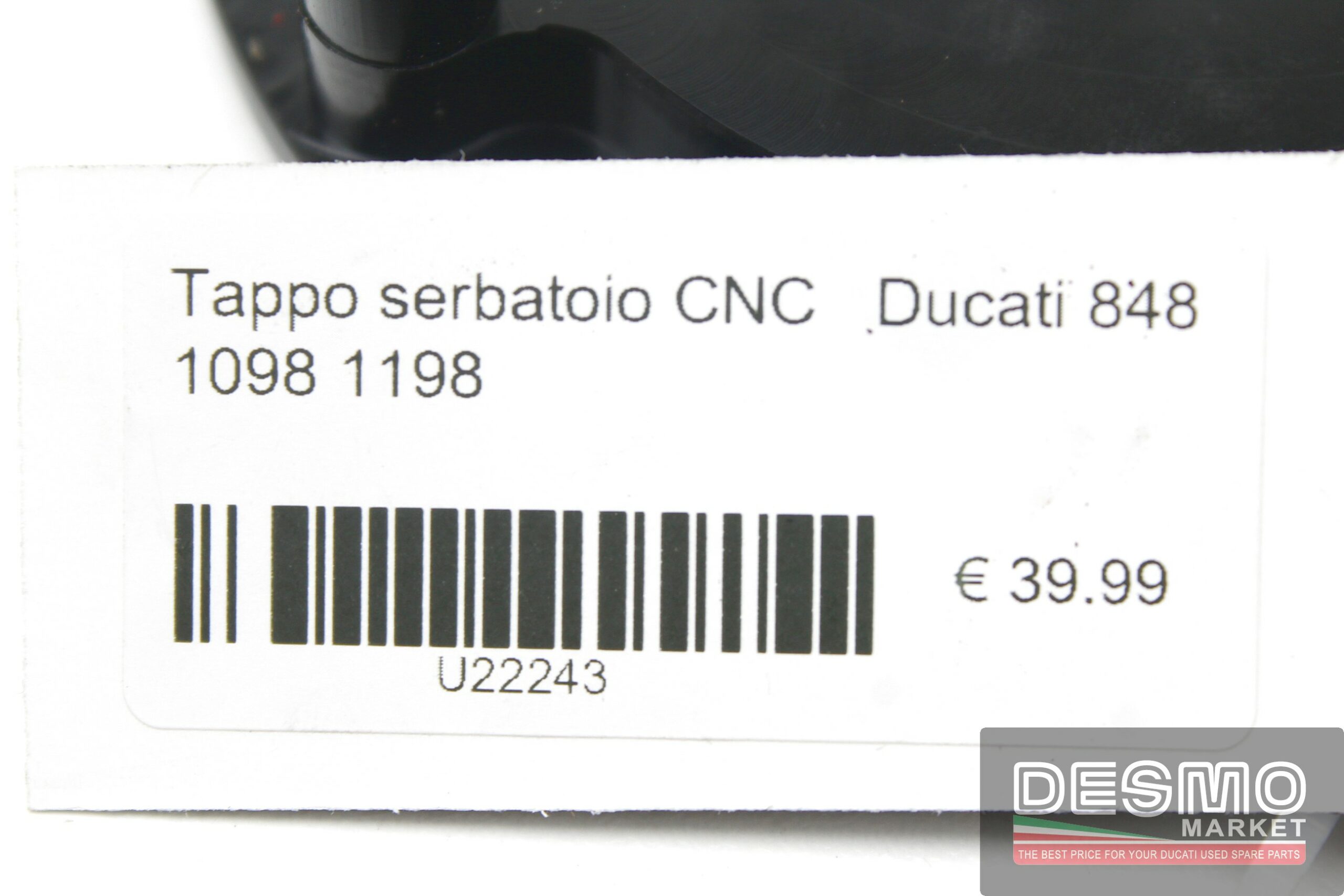 TDFP.01+CAP TAPPO SERBATOIO COMPLETO TWM CARBONIO DUCATI 848 / 1098 / 1198