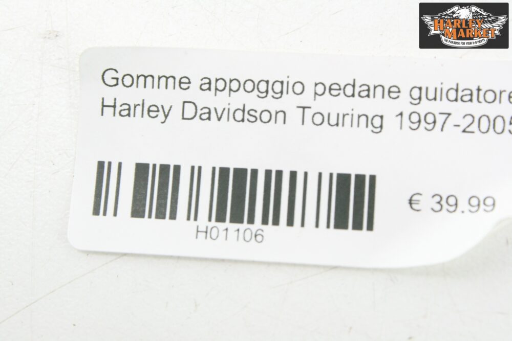 Gomme appoggio pedane guidatore Harley Davidson Touring 1997-2005