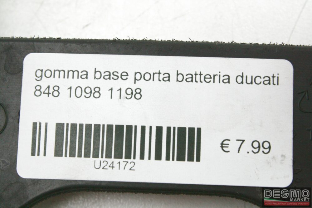gomma base porta batteria ducati 848 1098 1198