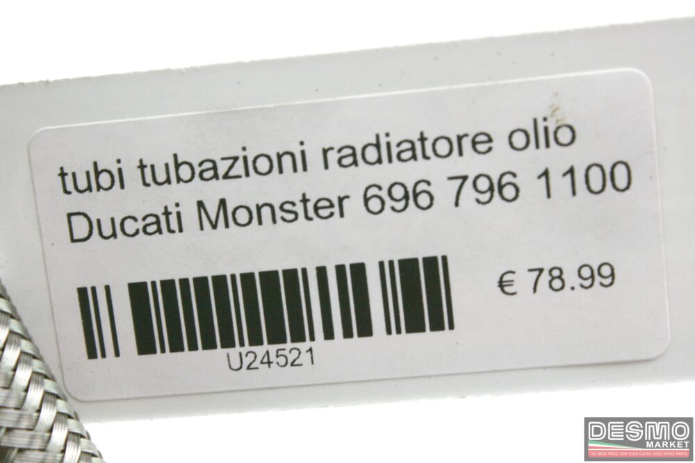 Tubi tubazioni radiatore olio Ducati Monster 696 796 1100