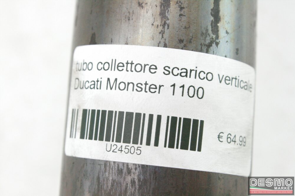 Tubo collettore scarico verticale Ducati Monster 1100