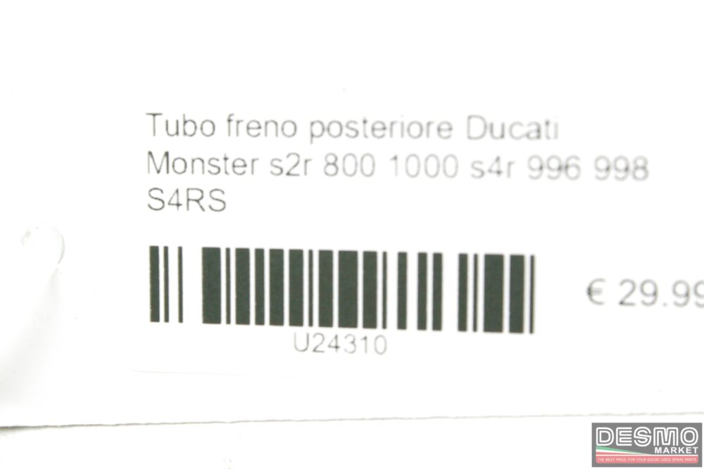 Tubo freno posteriore Ducati Monster s2r 800 1000 s4r 996 998 S4RS