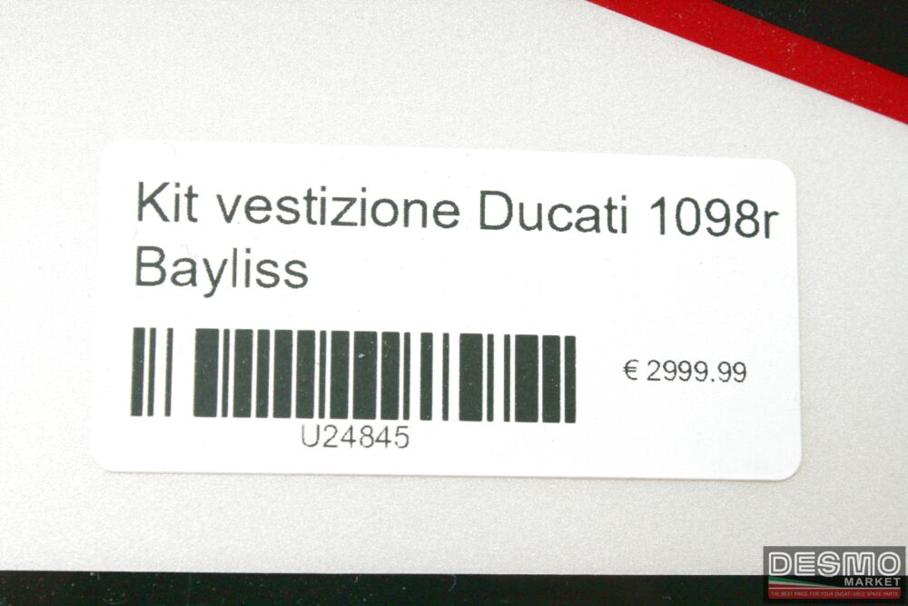 Kit vestizione carene Ducati 1098r Bayliss