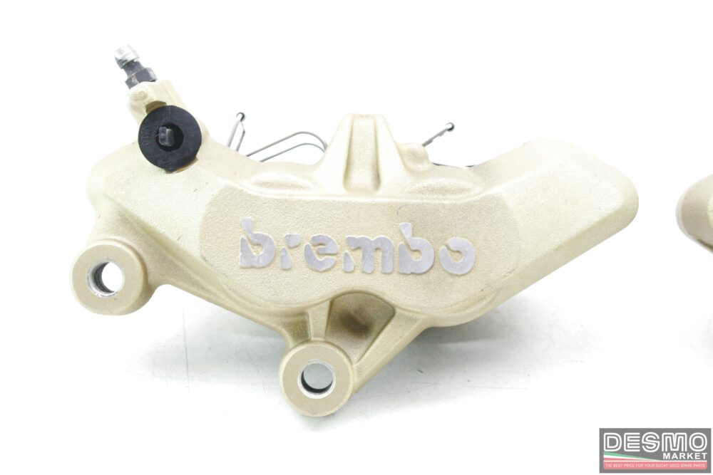 Pinze freno anteriore Brembo Triple Bridge oro Ducati 998s 748r 996r