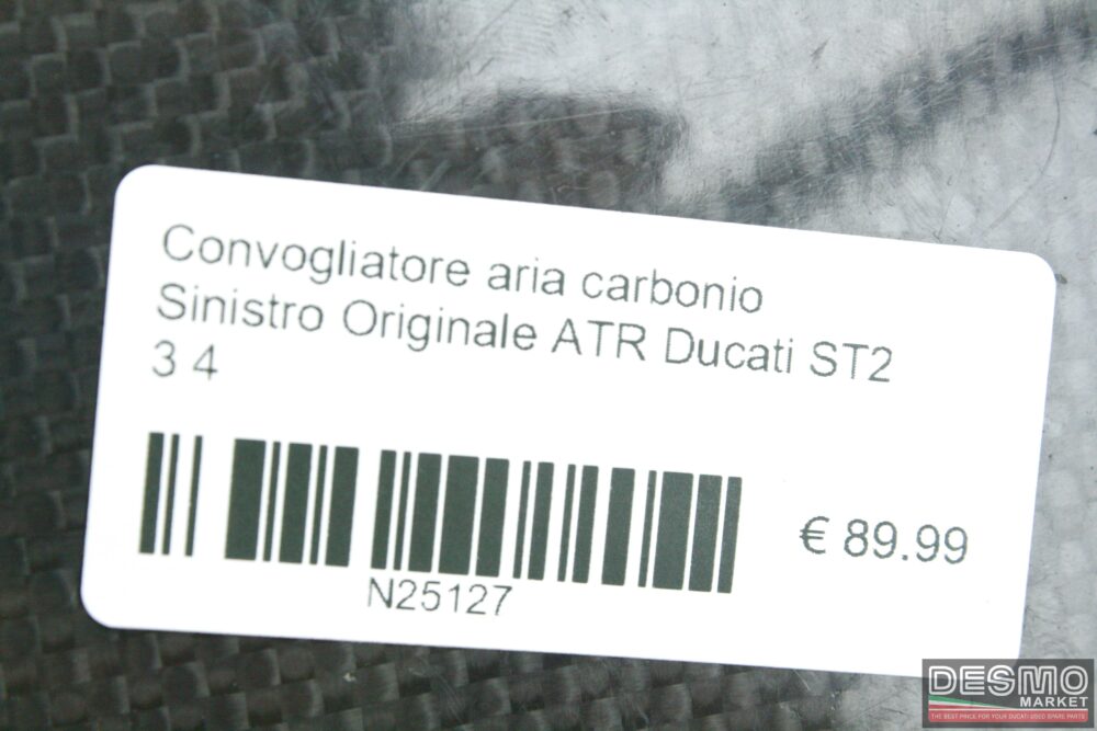 Convogliatore aria carbonio sinistro originale ATR Ducati ST2 st3 st4