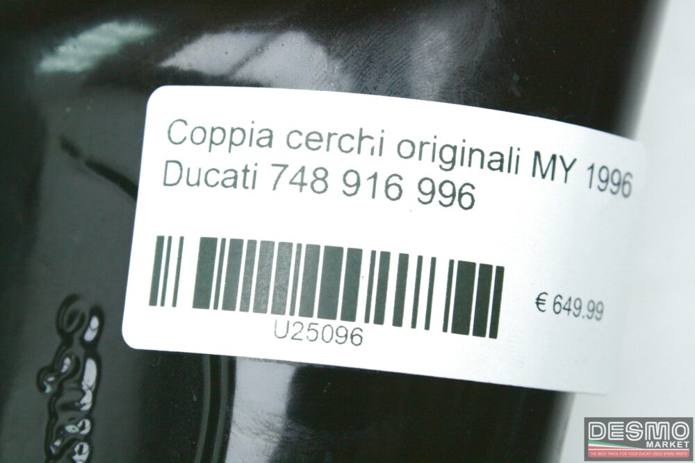 Coppia cerchi originali MY 1996 Ducati 748 916 996