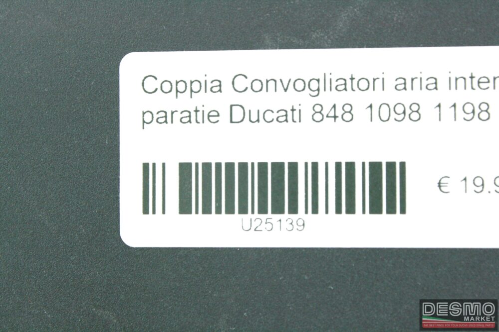 Coppia convogliatori aria interno paratie Ducati 848 1098 1198