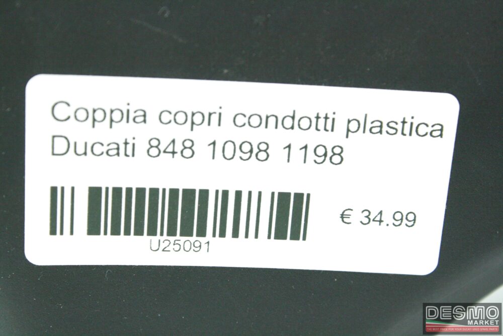 Coppia copri condotti plastica Ducati 848 1098 1198