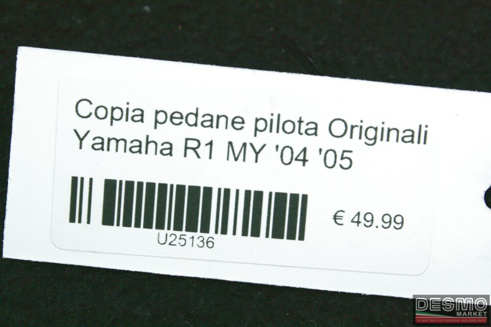 Coppia pedane pilota originali Yamaha R1 MY ’04 ’05