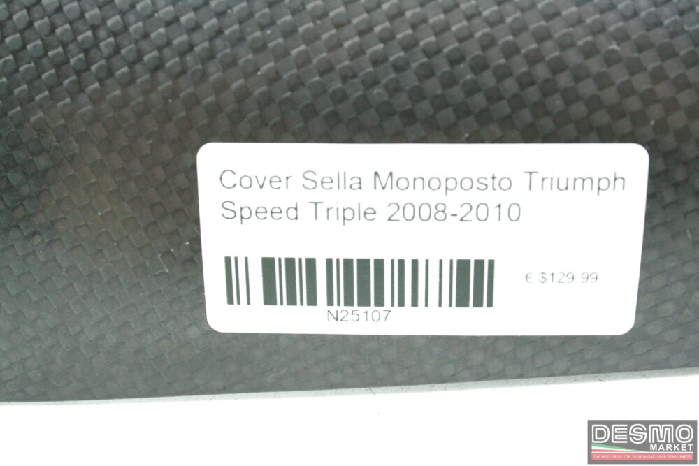 Cover sella monoposto Triumph Speed Triple 2008-2010