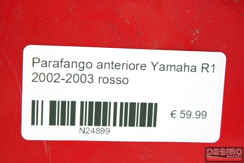 Parafango anteriore rosso Yamaha R1 2002-2003