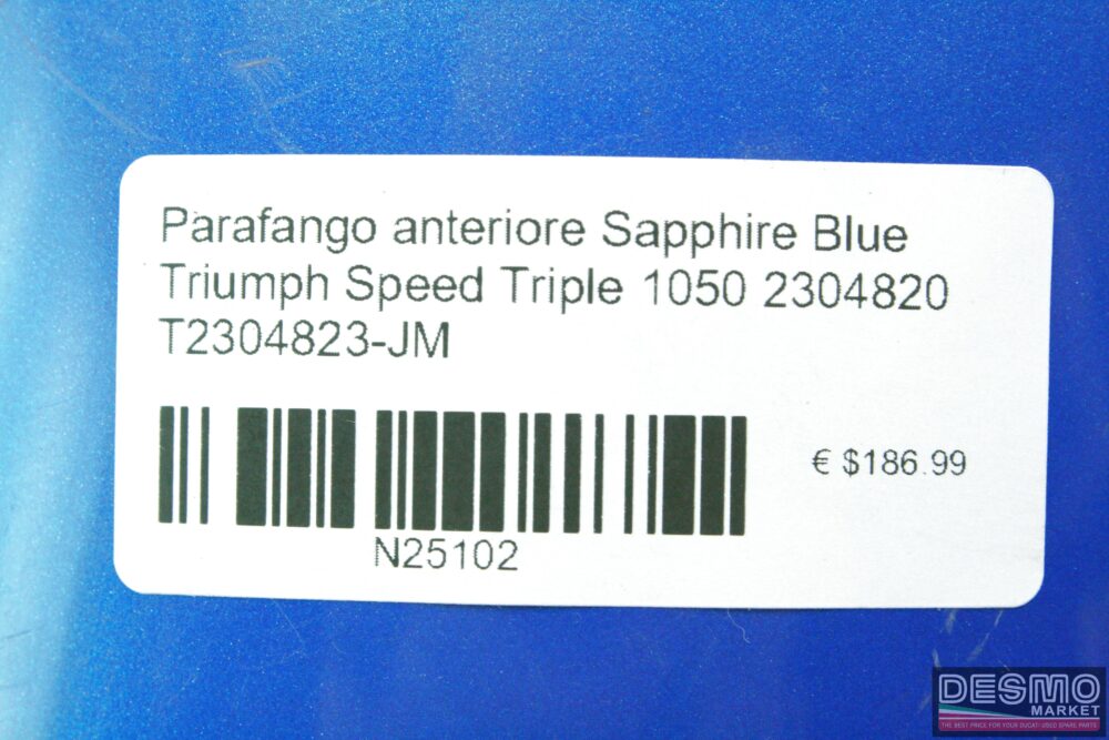 Parafango anteriore sapphire blue Triumph Speed Triple 1050