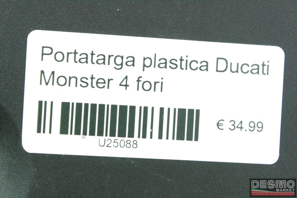Portatarga plastica 4 fori Ducati Monster